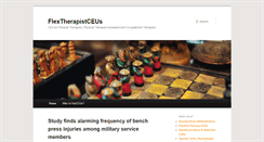 Desktop Screenshot of blog.flextherapistceus.com